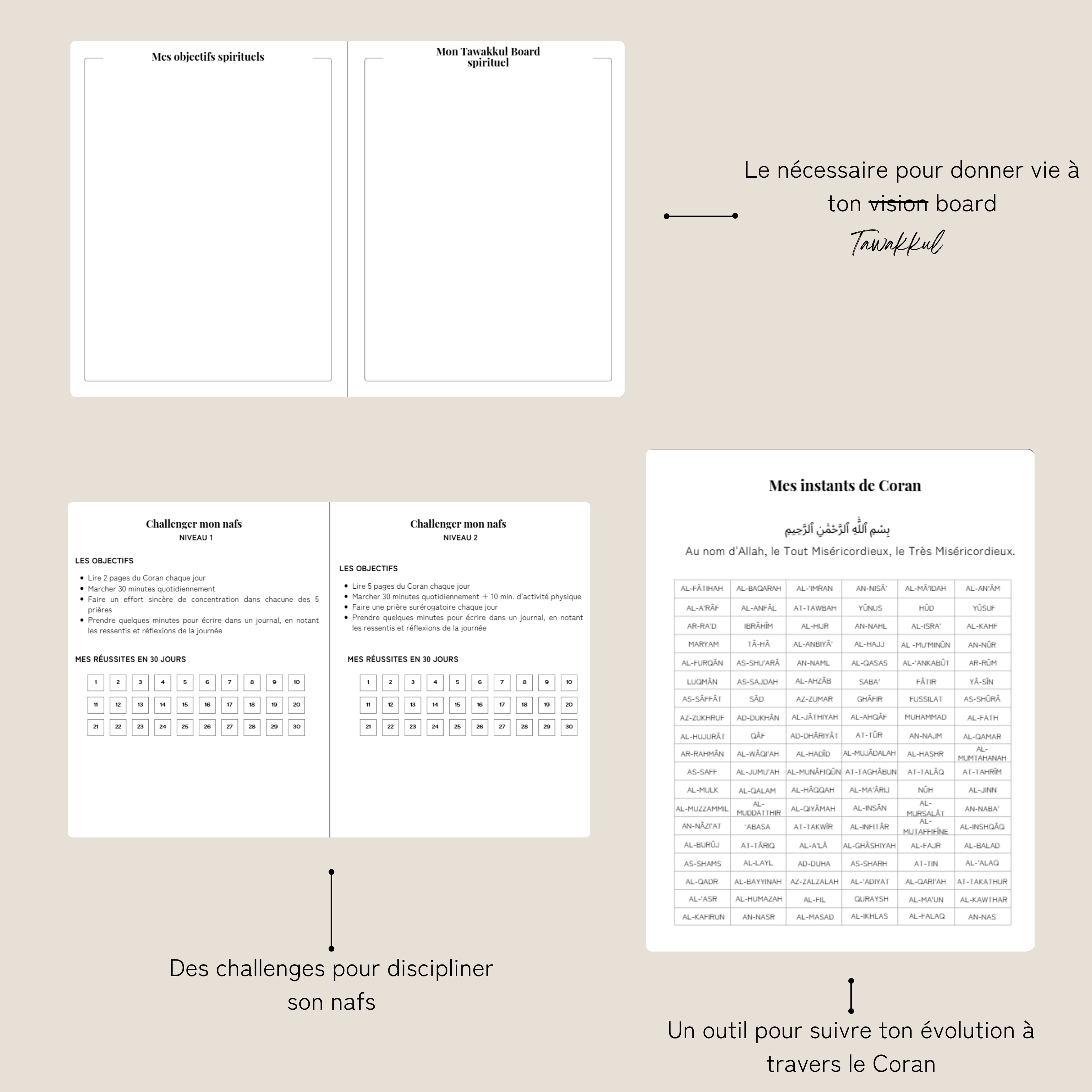 L'agenda "De Fajr à Icha" - Version papier
