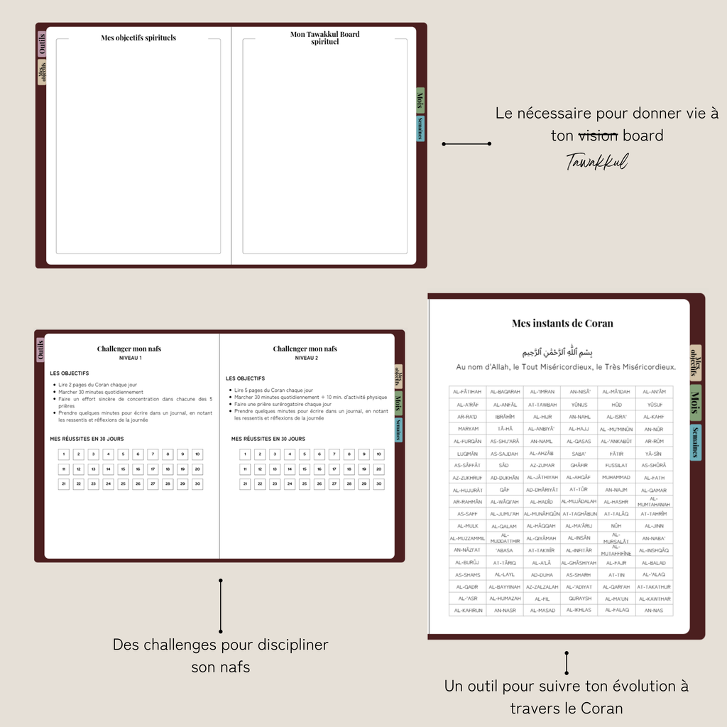 L'agenda "De Fajr à Icha" - Version digitale (PDF pour tablette)