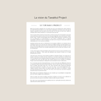 Le Tawakkul Project - Format papier