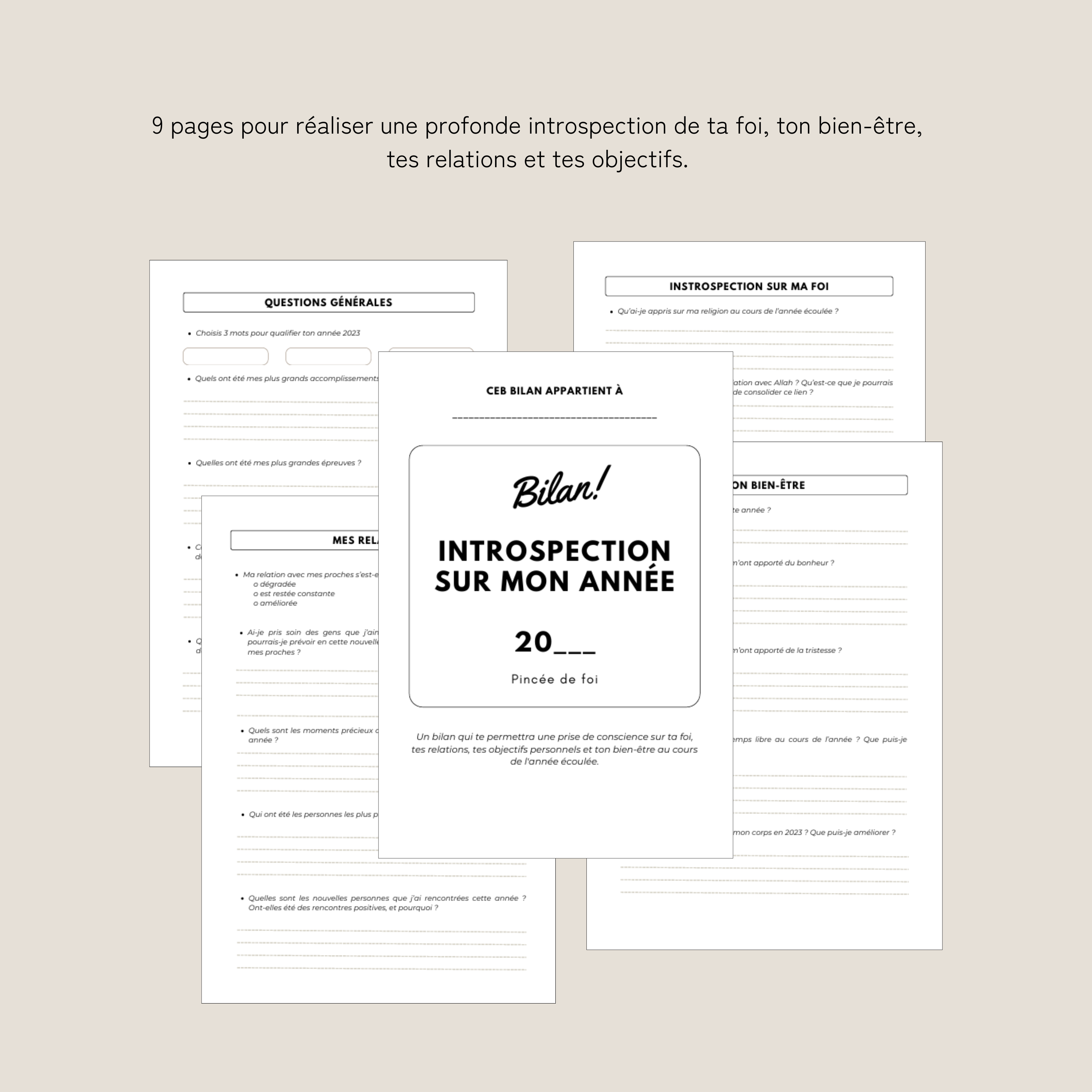 Mon introspection de l'année