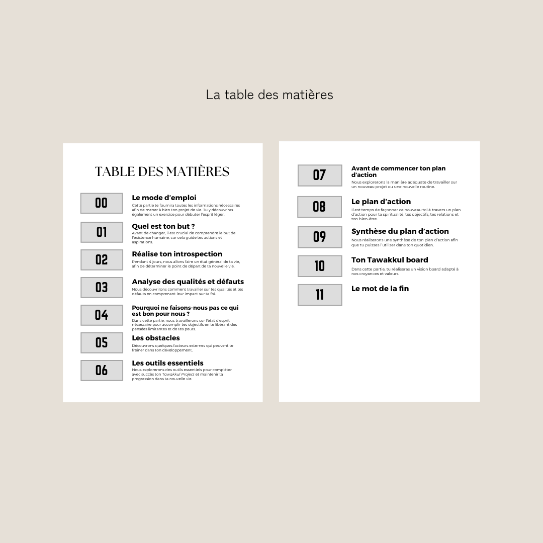 Le Tawakkul Project - Format papier