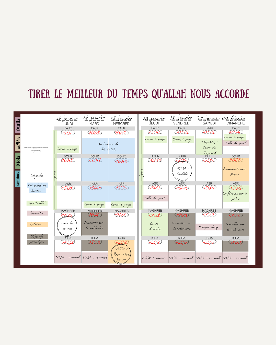 Guide pratique : Optimiser ses journées en fonction des prières quotidiennes
